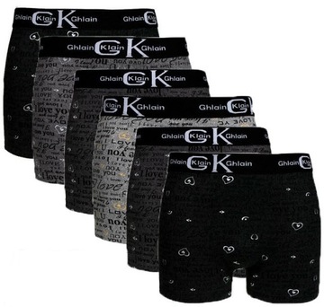 6x BOKSERKI MĘSKIE BAWEŁNIANE 3XL