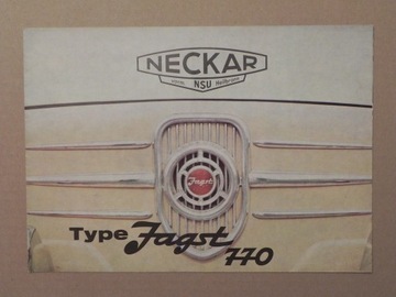 Prospekt - FIAT / NSU NECKAR JAGST 770 - 196? r