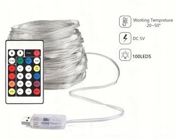 ИНТЕЛЛЕКТУАЛЬНЫЕ елочные гирлянды 100 светодиодов SMART Bluetooth APP PILOT 10 м