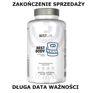 BestLab BestBody na odchudzanie wspiera METABOLIZM - 90 kapsułek + Shot