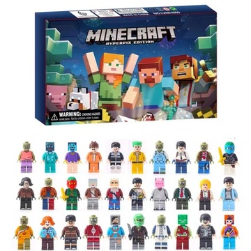 KALENDARZ ADWENTOWY 24SZT Minecraft PIĘKNY PREZENT Figurki