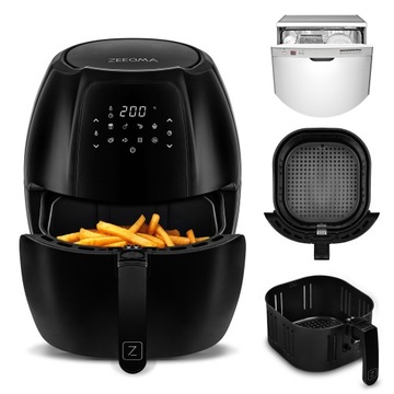 FRYTKOWNICA AIR FRYER BEZTŁUSZCZOWA FRYTOWNICA 1800W DUŻA RODZINNA ZMYWARKA