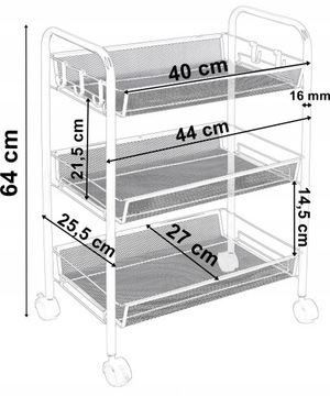 КУХОННАЯ ПОЛКА ОФИСНАЯ МОБИЛЬНАЯ ТЕЛЕЖКА НА КОЛЕСАХ ЧЕРНАЯ ПОЛКА КОРЗИНЫ-ЛОФТЫ