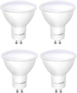 Żarówki LED GU10 5W=40W 400lm biały ciepły 4szt