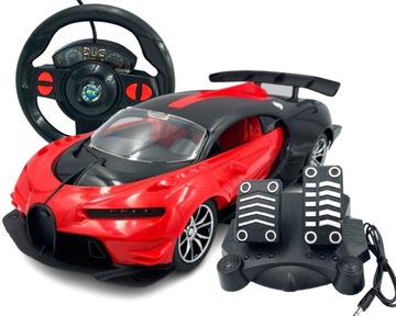 AUTO RC ZDALNIE STEROWANE PILOT KIEROWNICA PEDAŁY Samochód na PILOTA USB