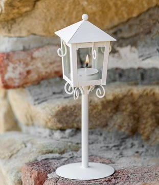 Świecznik latarnia lampion CLASSIC Tealight WHITE