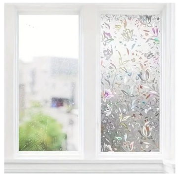 FOLIA DEKORACYJNA NA SZYBĘ OKNO NAKLEJKA OZDOBNA WITRAŻ 200x45CM AG977B