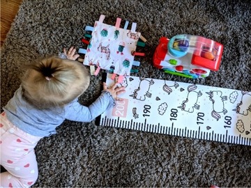 MIARA WZROSTU na ścianę JEDNOROŻCE dziewczynki 2m