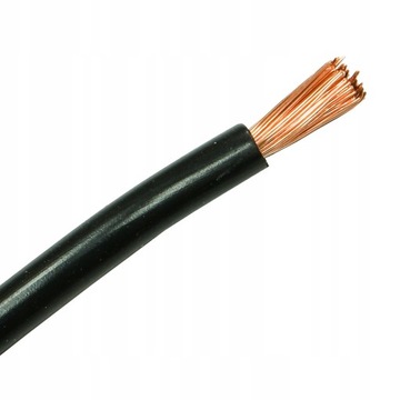 Przewód linka 10mm2 Czarny LGY 10mm2 Elektrokabel 1m