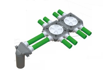 ПЛАНИРУЕМАЯ КОРОБКА ДВОЙНАЯ СОЕДИНИТЕЛЬНАЯ 2X75/125MM FLEXIVENT