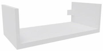 Półka wisząca ścienna do salonu na książki 1x40 cm biała mat