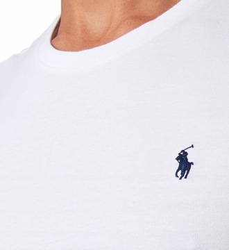 POLO RALPH LAUREN T-SHIRT KOSZULKA BIAŁY r.M