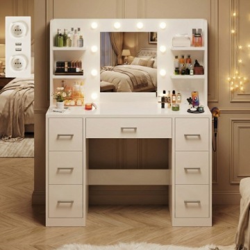 Туалетные принадлежности с USB-портами, держателем фена и светодиодной подсветкой - практично