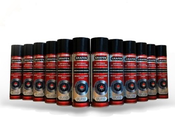 BRAKE CLEANER ZMYWACZ DO HAMULCÓW TARCZ 12 szt.