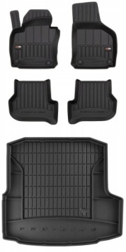 Set 3D gumové rohože pro Škoda Octavia 2 Sedan 2004-2013