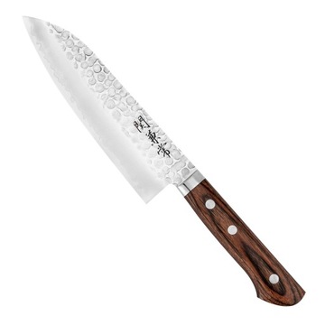 Kanetsune 940 VG-1 Mahogany Japoński Nóż Kuchenny Santoku Do Warzyw 16,5cm