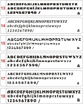 LITERY CYFRY NAPISY 3D wysokość 30cm