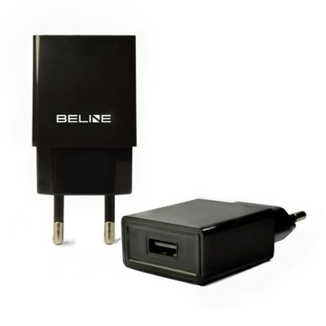 Beline Ład. siec. 1xUSB 1A czarna/black (only head)