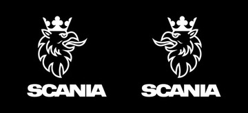 Naklejka SCANIA GRYF na lusterka TIR