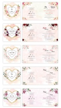 Свадебные ПРИГЛАШЕНИЯ, Акварель, Геометрика