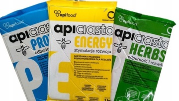 APICIASTO 10x1kg POKARM pszczół z DODATKIEM ZIÓŁ HERBS CIASTO