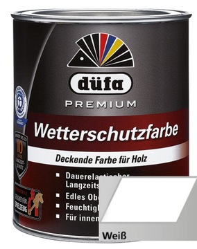 DUFA PREMIUM WETTERSCHUTZFARBE 2,5 L BIAŁY