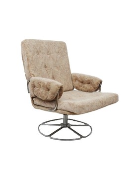 Fotel obrotowy lata 60 70 chrom vintage