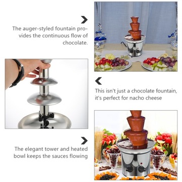 Ogrzewanie maszyny do czekoladowego fondue na ceremonię ślubną