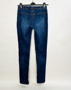 Jeansowe spodnie rurki S 36 H&M
