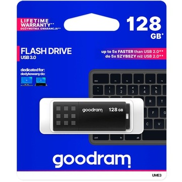 Портативная карта памяти GOODRAM UME3 128 ГБ USB 3.2