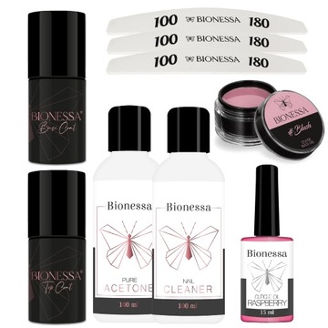 ZESTAW do PAZNOKCI hybrydowy żelowy MANICURE + GRATIS OLIWKA
