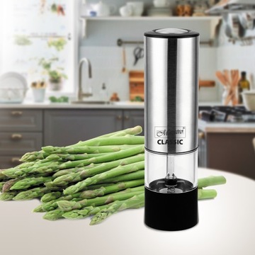 ЭЛЕКТРИЧЕСКАЯ МЕЛЬНИЦА ДЛЯ СОЛИ ПЕРЦА, МОЛДОСТНАЯ СТАЛЬ