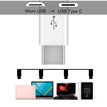 АДАПТЕР РАЗЪЕМ КАБЕЛЯ АДАПТЕРА MICRO USB — USB TYPE-C 3.1