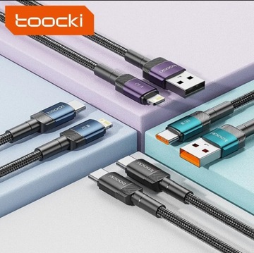 Tooki 6A USB-кабель для зарядки типа A–C, 100 Вт, 2 метра