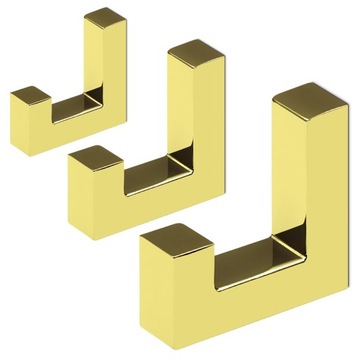 3 x WIESZAK NA UBRANIA WIESZAK ŚCIENNY ZŁOTY LOFT
