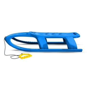 СИНИЕ детские санки с веревкой и ручкой.