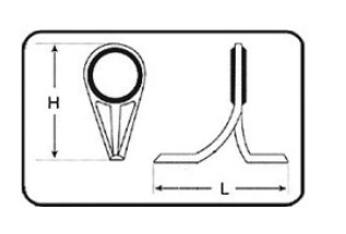 НАБОР НАПРАВЛЯЮЩИХ НА ДВУХ НОЖКАХ JAXON OK-SP011