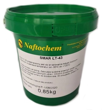 Smar litowy towot tawot do łożysk łożyskowy 0,85 kg ŁT-43 Naftochem