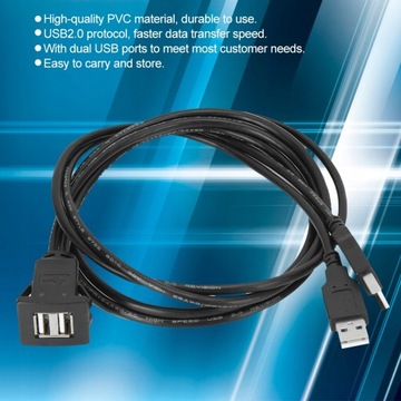 КАБЕЛЬ-УДЛИНИТЕЛЬ USB 2.0, ДВОЙНОЙ ИНТЕРФЕЙС