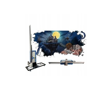 Drukarka UV Ścienno-Podłogowa 2w1 do Druku Pionowego i Poziomego