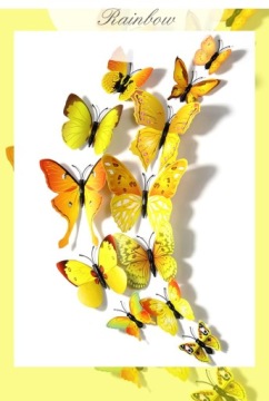 Наклейки на стену бабочки с магнитом