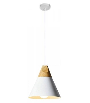 Lampa sufitowa wisząca SCANDI C biała metalowa