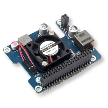 PoE (F) Экран Waveshare с радиатором и вентилятором для Raspberry Pi 5