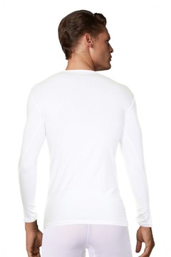 koszulka na długi rękaw biała bluzka top 2955 M
