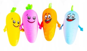 DUŻA ZABAWKA GNIOTEK MARCHEWKA RÓŻNE KOLORY
