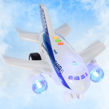 ИНТЕРАКТИВНЫЙ ПАССАЖИРСКИЙ САМОЛЕТ ИГРУШКА ДЛЯ ДЕТЕЙ ЗВУКОВОЙ СВЕТ BOEING