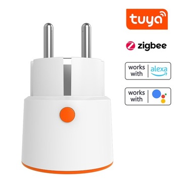 Tuya ZigBee 16A Inteligentna wtyczka EU W czasie