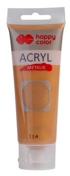Farba akrylowa 75ml GŁĘBOKIE ZŁOTO METALLIC H C