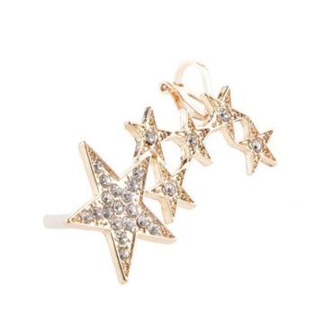 Star Ear Cuff Kryształowy klips do ucha Zacis