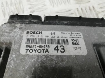 C1 II TOYOTA AYGO PEUGEOT 108 1.0 JEDNOTKA MOTORU 89661-0H430
